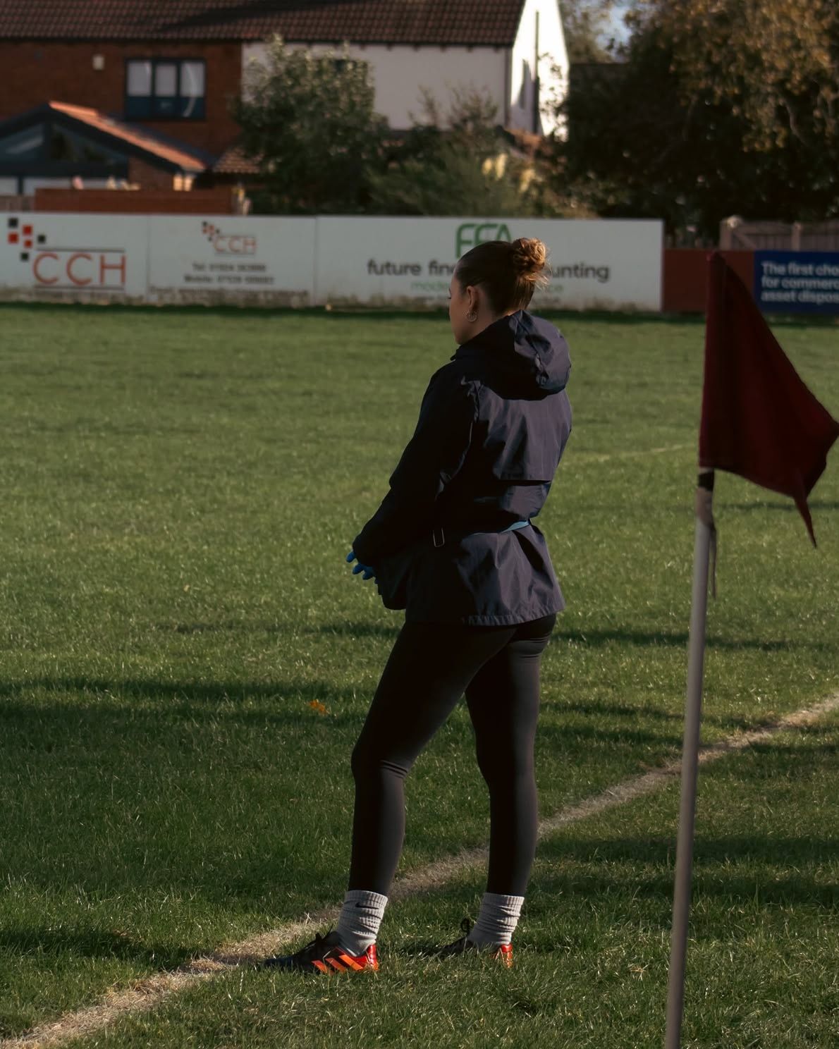 Madison pitchside at Sandal RUFC on match day